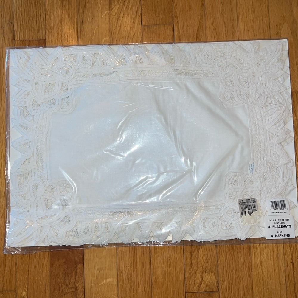 Set of 4 Vintage Crocheted Placemats